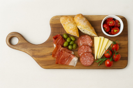 [리베바움] 레인트리 프리미엄 통원목 플레이팅 도마 웨이브 핸들 #2