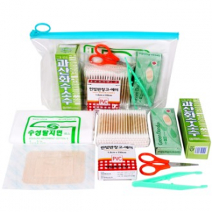 투명 각파우치 구급함세트5호 8종
