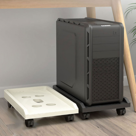 바퀴 달린 컴퓨터 본체 선반 #3