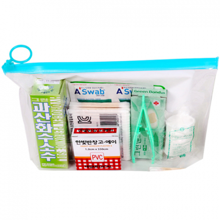 투명 각파우치 구급함세트1호 8종 #4