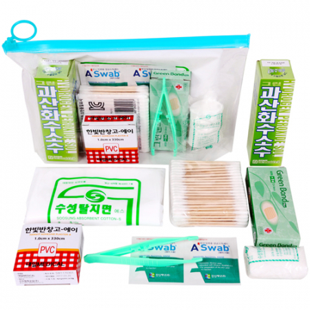 투명 각파우치 구급함세트1호 8종 #2