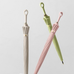 고리형 파스텔 16K 폰지 장우산제작