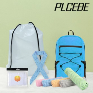 플씨드 사계절 5종 EVA 파우치 A세트 (프리미엄 접이식 스포츠 백팩 PMB-01+뱀부얀 쿨타올+물방울 쿨스카프+고급 밴딩 쿨 토시)