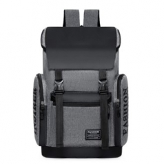 패션 래터링 대용량 플랩 백팩