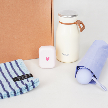 슬로라 밀크텀블러 350ml + 솔리드 핸드타올 + 칫솔살균기 + 원형우산 #2