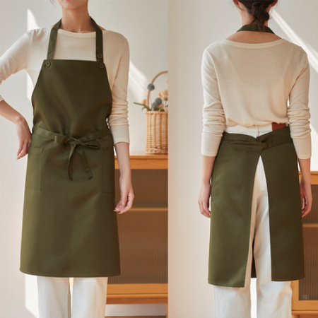 버튼식 생활 방수 목걸이형 앞치마 #2