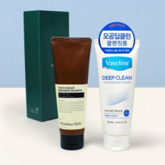 바세린 딥클렌징폼 150ml  + 나드 리페어링 샴푸 튜브형 100ml + 개별케이스
