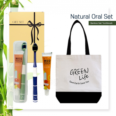 에코백 투톤 죽염광폭LG칫솔 페리오 칫솔치약세트 #2