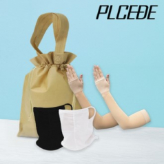 플씨드 여름 3종 복주머니 파우치 G세트 (선케어 스킨 손 쿨토시+메쉬 귀걸이 쿨마스크)