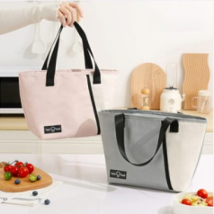 투톤 캔버스 피크닉 쿨러백 보온보냉백