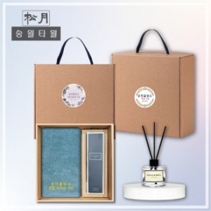 [송월타월] 40수코마무지40(180g) 디퓨저세트 (40수코마무지40(180g) + 시즈넬플라워 디퓨저50ml)