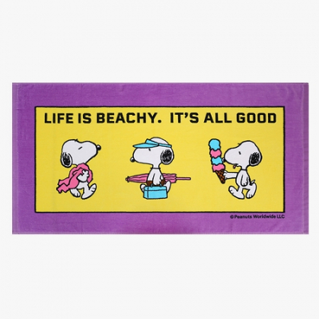 [송월타올] 스누피 라이프50 비치타올 160g 면 수건 20수 타월 #2