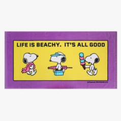 [송월타올] 스누피 라이프50 비치타올 160g 면 수건 20수 타월