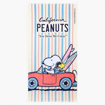 [송월타올] 스누피 드라이브76 비치타올 375g 면 대형수건 20수 타월 #2