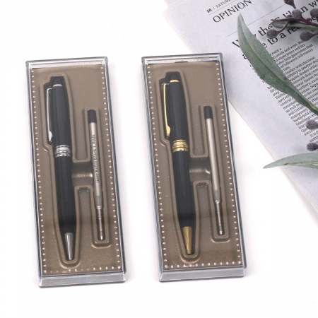 고급 클립 금속 볼펜 리필심 케이스 세트 #3