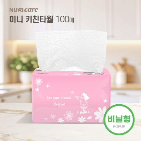누리케어 뽑아쓰는 미니 키친 팝업티슈 90매 #3