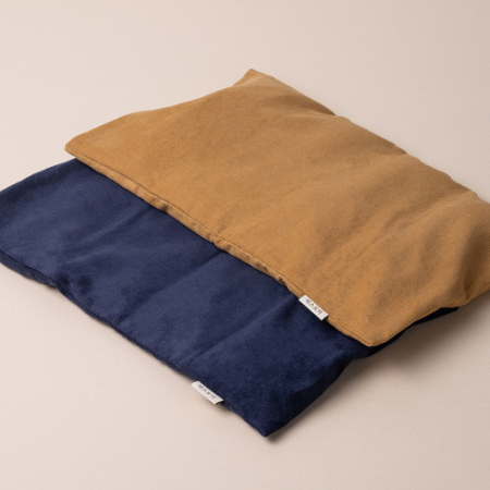 따스로미 코듀로이 무지 현미 복부+목 찜질팩 2종세트 #5