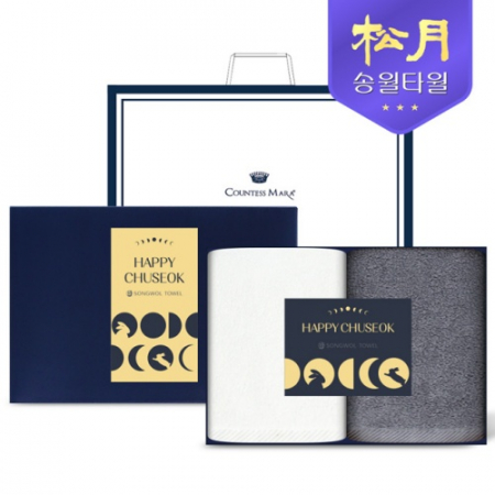 [송월타올] 2025 추석 카드타올 150g 2P세트 // 쇼핑백포함 #2