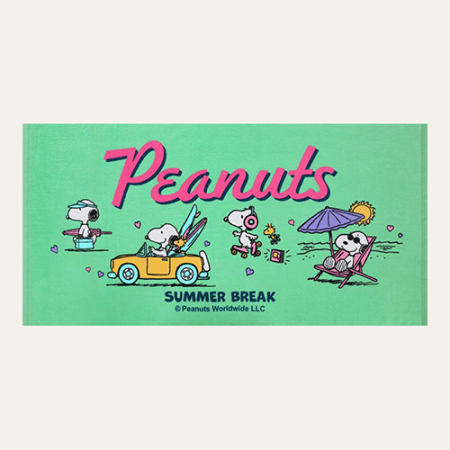 송월 스누피 베케이션 바스 비치타올 50x100 #2