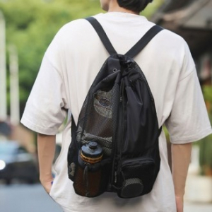 Y리빙 매쉬 방수 초경량 캐주얼 스트링 백팩