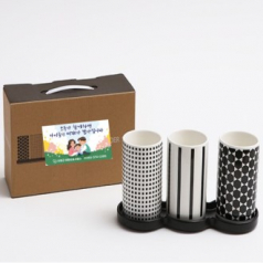 유랩 노르딕 수저통 (수저통 3개+수저 받침set)