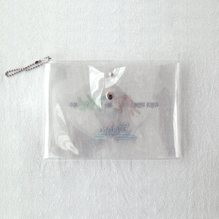 PVC 다용도 투포켓 투명파우치 L-SIZE #3