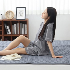 한일의료기 탄소매트 전기장판 전기요 싱글 더블 온열 전기매트 극세사25 더블 투난방 HIM-3000D2