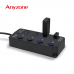 작은이미지: 애니존 USB 3.0 무전원 개별스위치 USB 4PORT 허브 ANY-HUB1 #3