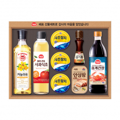 명절 선물세트 사조해표 안심특선 V25호 / 박스단위 무료배송 / 참치 / 안심팜 / 카놀라유 / 참치 / 안심팜