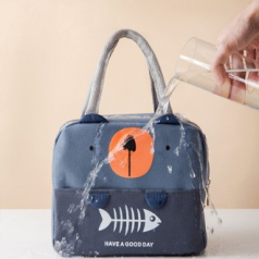 애니멀 팝업 보냉백 도시락가방