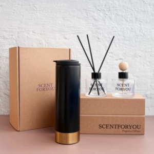 FINE 센트포유 실내용+차량용디퓨저 120ml  + 벅스로얄텀블러세트 D49