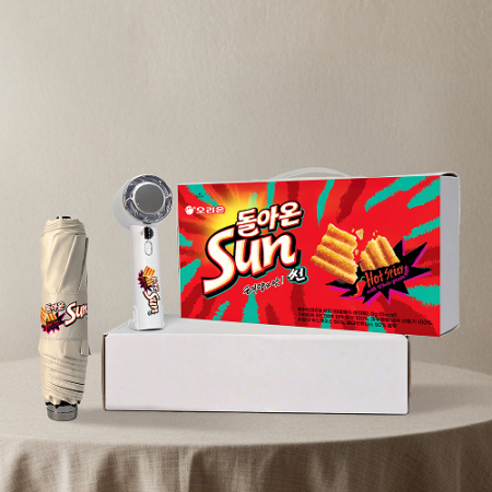 썸머브리즈세트F 38호 (푸키 3단 슬림 암막 우양산+쿨링선풍기) #3