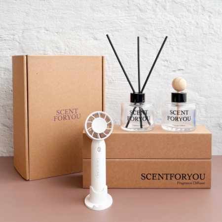 FINE 센트포유 실내용+차량용디퓨저 120ml  + 미니핸디선풍기세트 D53 #2