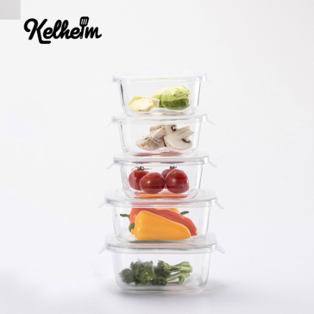 켈하임 아이 글라스 내열용기 세트 (정사각형 5종) #2