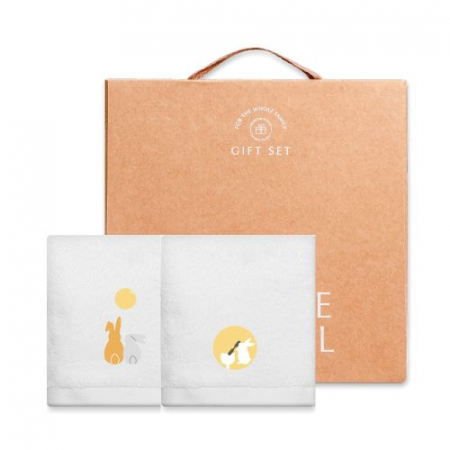 한가위 추석 명절 호텔 타올 2P 선물 세트 당일발송 자수있는 수건 #2