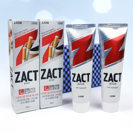 커피 흡연의 흔적   ZACT 작트치약 150g 2개 세트 + 포장지 포장 포함 #2
