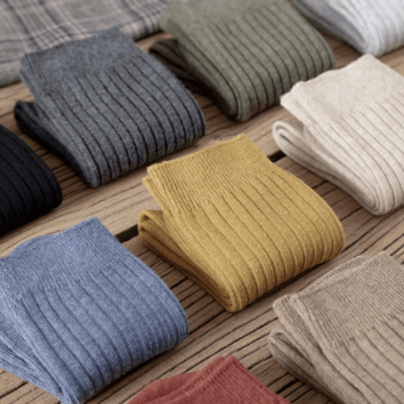 여성양말 여성기본골지양말 무지양말 골지양말 #3