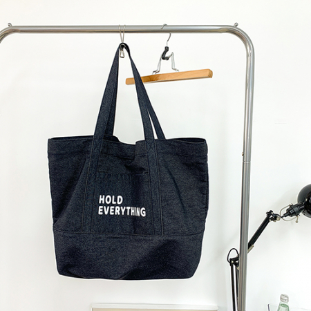 DYNN 빈티지 데님 숄더 토트 에코백 #2