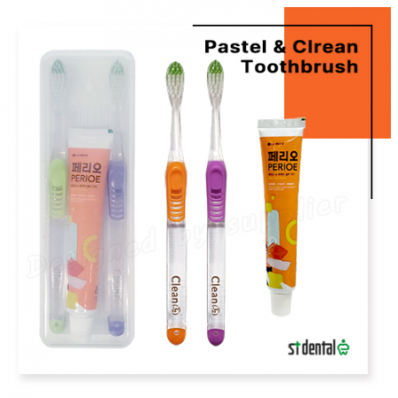 커플 파스텔클린미세모 페리오 칫솔치약세트 #2