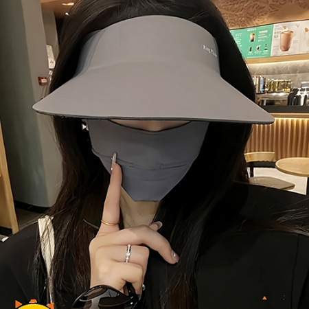 1496 여성용 오픈탑 모자와 마스크 #2