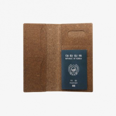 리사이클 레더 여권케이스L