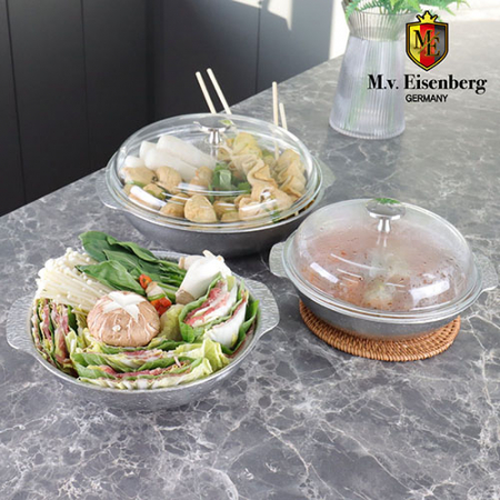 아이젠베르그 쿠헨바움 무연마 스키야키 스텐 전골냄비 24cm #3