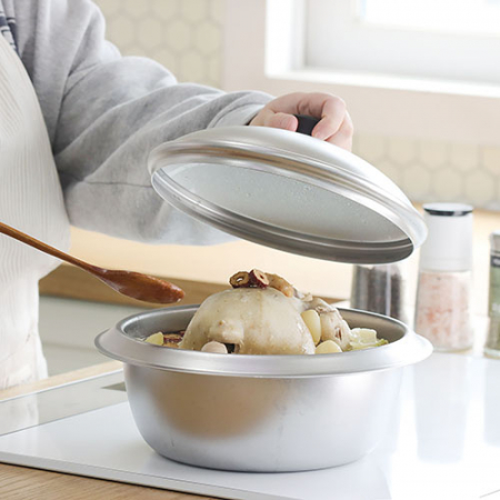 아이젠베르그 쿠헨바움 무연마 통삼중 스텐 가마솥 24cm #3