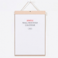 특허 친환경 자작 우드스틱 벽걸이달력-심플