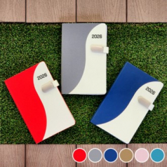 26년 태극 슬림 양장 다이어리 25절(양쪽 카드포켓)