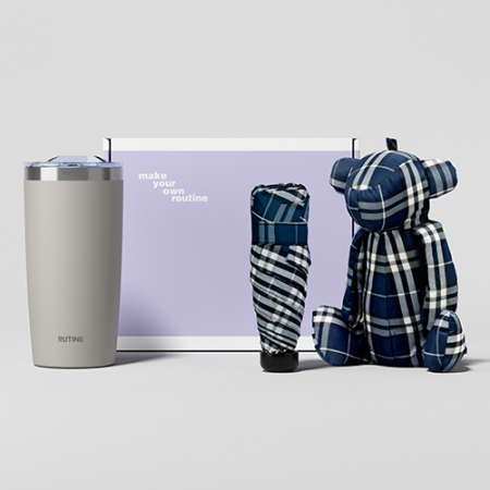 루티네 선물세트 아이언 베이직 텀블러+곰돌이키링우산 #2