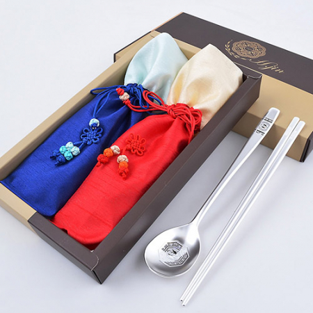 H.jin현진 전통 쌍학은수저 #2