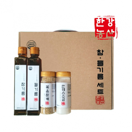 [한강농산] 참기름들기름4종세트(볶음참깨+안데스소금) 명절선물세트 답례품 #2