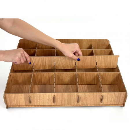 올지 우드 핸드폰보관함 휴대폰 보관함 60칸 수거함 정리 수납 학원 학교 회사 #5