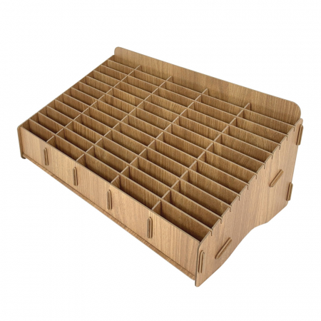 올지 우드 핸드폰보관함 휴대폰 보관함 60칸 수거함 정리 수납 학원 학교 회사 #6